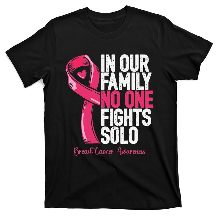 Breast Cancer Support Family Women Breast Cancer Awareness T-Shirt