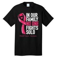 Breast Cancer Support Family Women Breast Cancer Awareness Tall T-Shirt