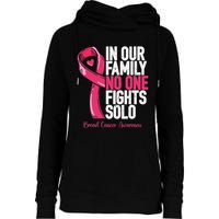 Breast Cancer Support Family Women Breast Cancer Awareness Womens Funnel Neck Pullover Hood