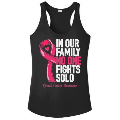 Breast Cancer Support Family Women Breast Cancer Awareness Ladies PosiCharge Competitor Racerback Tank