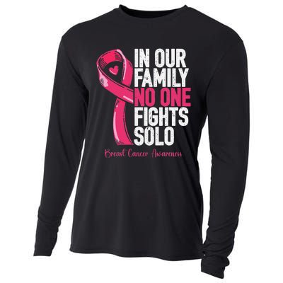 Breast Cancer Support Family Women Breast Cancer Awareness Cooling Performance Long Sleeve Crew