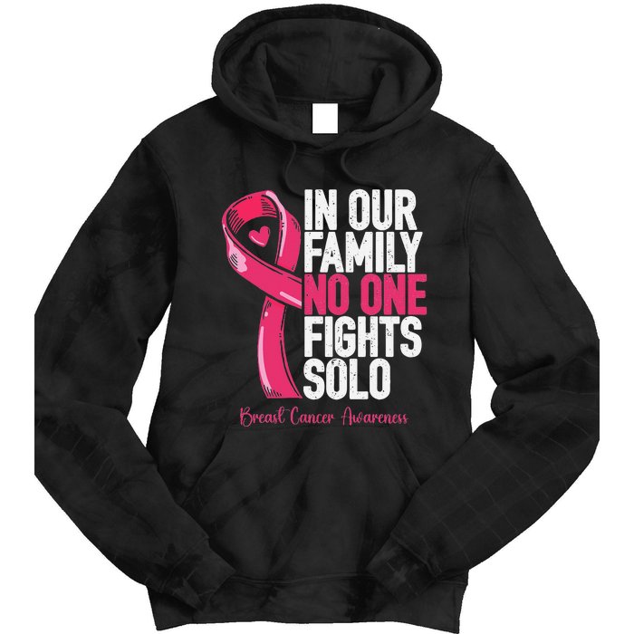 Breast Cancer Support Family Women Breast Cancer Awareness Tie Dye Hoodie