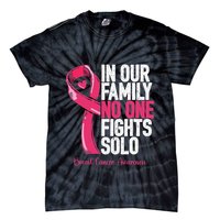 Breast Cancer Support Family Women Breast Cancer Awareness Tie-Dye T-Shirt