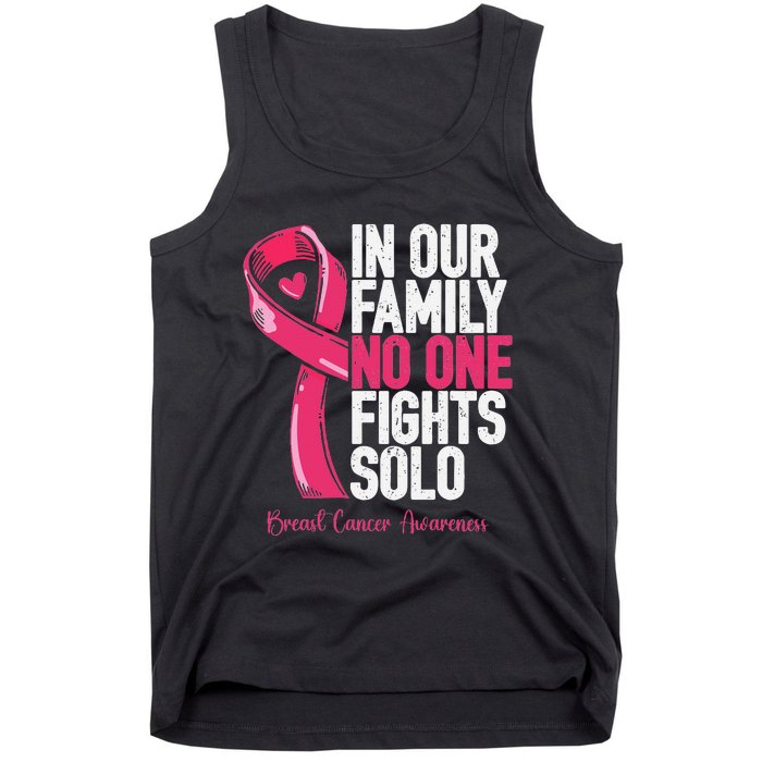 Breast Cancer Support Family Women Breast Cancer Awareness Tank Top