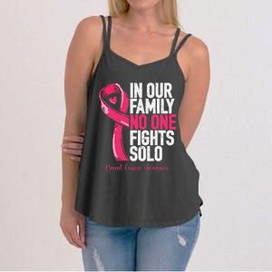 Breast Cancer Support Family Women Breast Cancer Awareness Women's Strappy Tank