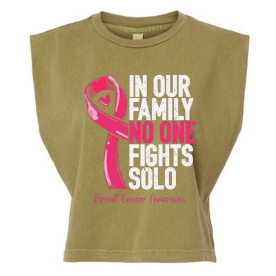 Breast Cancer Support Family Women Breast Cancer Awareness Garment-Dyed Women's Muscle Tee