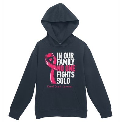 Breast Cancer Support Family Women Breast Cancer Awareness Urban Pullover Hoodie