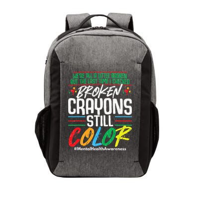 Broken Crayons Still Color Mental Awareness Vector Backpack