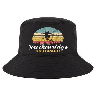 Breckenridge Colorado Skiing Retro Mountain Ski Vacation Cool Comfort Performance Bucket Hat