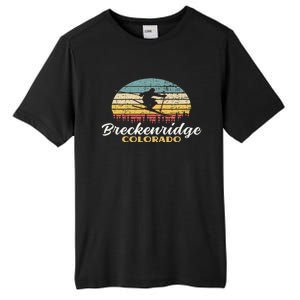 Breckenridge Colorado Skiing Retro Mountain Ski Vacation Tall Fusion ChromaSoft Performance T-Shirt