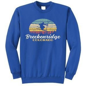 Breckenridge Colorado Skiing Retro Mountain Ski Vacation Sweatshirt