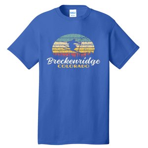 Breckenridge Colorado Skiing Retro Mountain Ski Vacation Tall T-Shirt