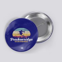 Breckenridge Colorado Skiing Retro Mountain Ski Vacation Button