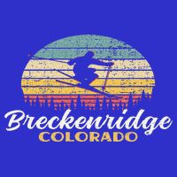 Breckenridge Colorado Skiing Retro Mountain Ski Vacation Button