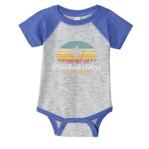 Breckenridge Colorado Skiing Retro Mountain Ski Vacation Infant Baby Jersey Bodysuit