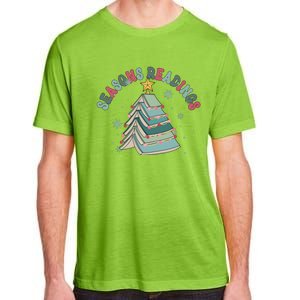 Bookish Christmas Seasons Readings Book Lover Holiday Season Adult ChromaSoft Performance T-Shirt