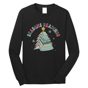 Bookish Christmas Seasons Readings Book Lover Holiday Season Long Sleeve Shirt