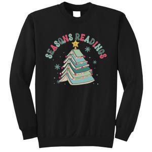 Bookish Christmas Seasons Readings Book Lover Holiday Season Sweatshirt