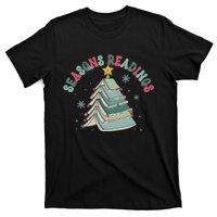 Bookish Christmas Seasons Readings Book Lover Holiday Season T-Shirt