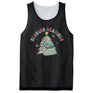 Bookish Christmas Seasons Readings Book Lover Holiday Season Mesh Reversible Basketball Jersey Tank