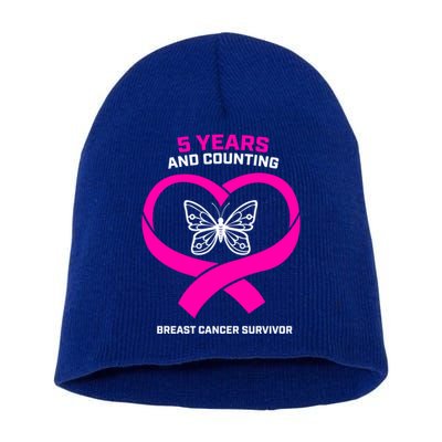 Breast Cancer Survivor Funny Gift Mom Pink Breast Cancer Survivor Gift Short Acrylic Beanie