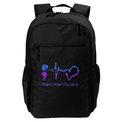 Broken Crayons Still Color Suicide Prevention Awareness Backpack