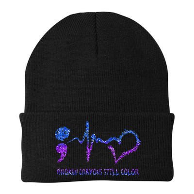 Broken Crayons Still Color Suicide Prevention Awareness Beanie