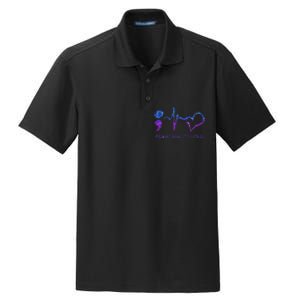 Broken Crayons Still Color Suicide Prevention Awareness Dry Zone Grid Polo