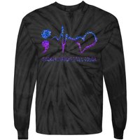 Broken Crayons Still Color Suicide Prevention Awareness Tie-Dye Long Sleeve Shirt