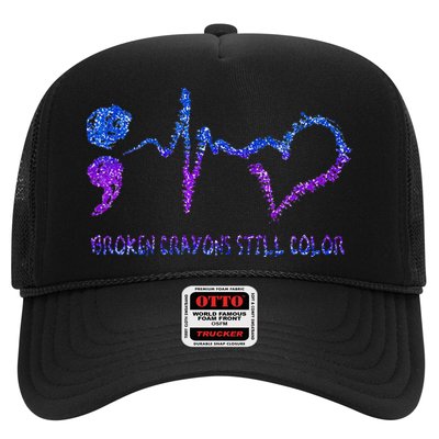 Broken Crayons Still Color Suicide Prevention Awareness Trucker Hat