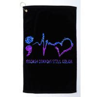 Broken Crayons Still Color Suicide Prevention Awareness Golf Towel