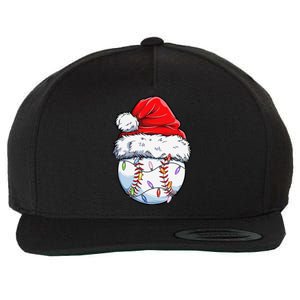 Baseball Christmas Santa Hat Funny Baseball Xmas Holiday Wool Snapback Cap