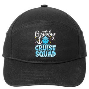 Birthday Cruise Squad Cruising Vacation Funny Crew 7-Panel Snapback Hat