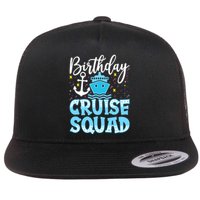 Birthday Cruise Squad Cruising Vacation Funny Crew Flat Bill Trucker Hat