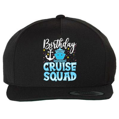 Birthday Cruise Squad Cruising Vacation Funny Crew Wool Snapback Cap