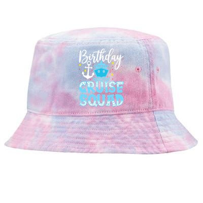 Birthday Cruise Squad Cruising Vacation Funny Crew Tie-Dyed Bucket Hat