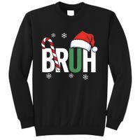 Bruh Christmas Santa Happy Christmas Family Xmas Christmas Sweatshirt