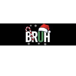 Bruh Christmas Santa Happy Christmas Family Xmas Christmas Bumper Sticker