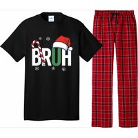 Bruh Christmas Santa Happy Christmas Family Xmas Christmas Pajama Set