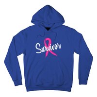 Breast Cancer Survivor Pink Ribbon Awareness Gift Hoodie