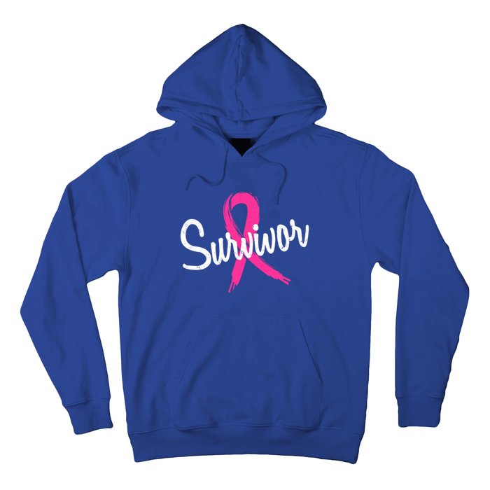 Breast Cancer Survivor Pink Ribbon Awareness Gift Hoodie