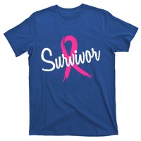 Breast Cancer Survivor Pink Ribbon Awareness Gift T-Shirt