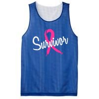 Breast Cancer Survivor Pink Ribbon Awareness Gift Mesh Reversible Basketball Jersey Tank