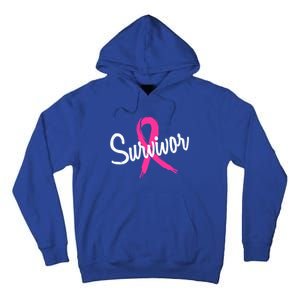 Breast Cancer Survivor Pink Ribbon Awareness Gift Tall Hoodie