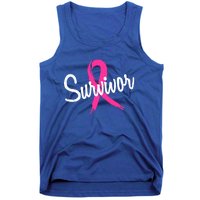 Breast Cancer Survivor Pink Ribbon Awareness Gift Tank Top