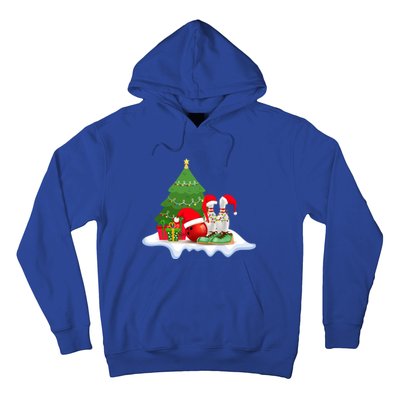 Bowling Christmas Santa Hat Funny Bowling Lover Xmas Cool Gift Hoodie