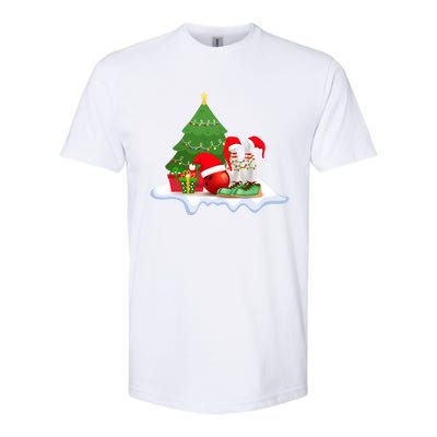 Bowling Christmas Santa Hat Funny Bowling Lover Xmas Cool Gift Softstyle® CVC T-Shirt