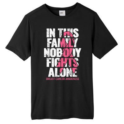 Breast Cancer Support Vintage Family Breast Cancer Awareness Tall Fusion ChromaSoft Performance T-Shirt