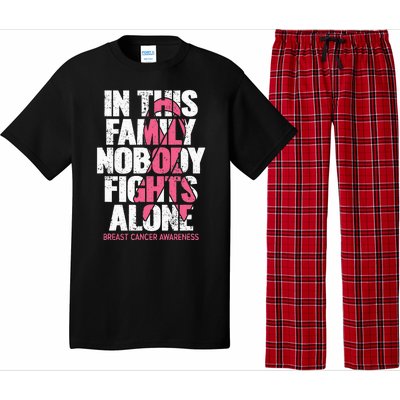 Breast Cancer Support Vintage Family Breast Cancer Awareness Pajama Set