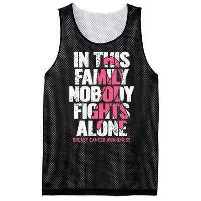 Breast Cancer Support Vintage Family Breast Cancer Awareness Mesh Reversible Basketball Jersey Tank